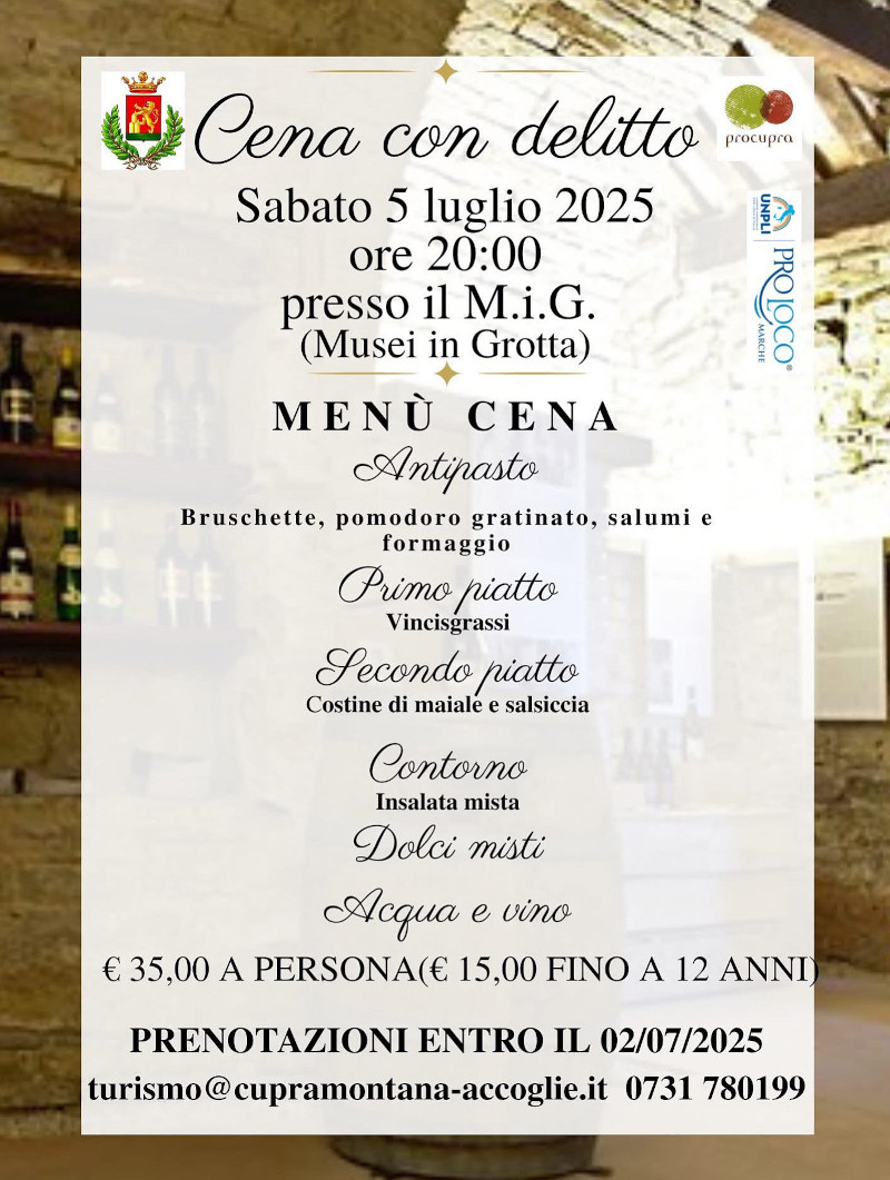 05/07- Cena con delitto